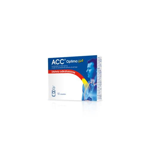 Miniaturka artykułu - ACC OPTIMA HOT 600mg/3g, 10sasz.