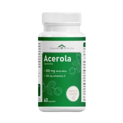 Miniaturka artykułu - Domowa Apteczka Acerola, 60 kaps.