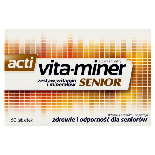 Miniaturka artykułu - Acti Vita-Miner Senior, 60 tabl.