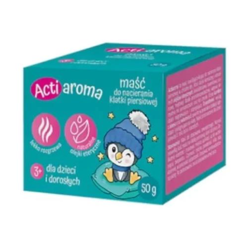 Miniaturka artykułu - ACTIAROMA Maść do nacierania klatki piersiowej dla dzieci i dorosłych, 50g