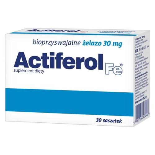 Miniaturka artykułu - ActiFerol Fe, 30mg, 30 saszetek 