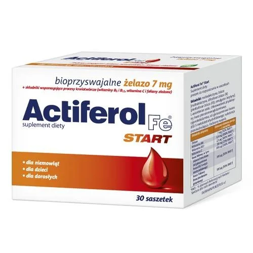 Miniaturka artykułu - ActiFerol Fe START proszek - 30 sasz.