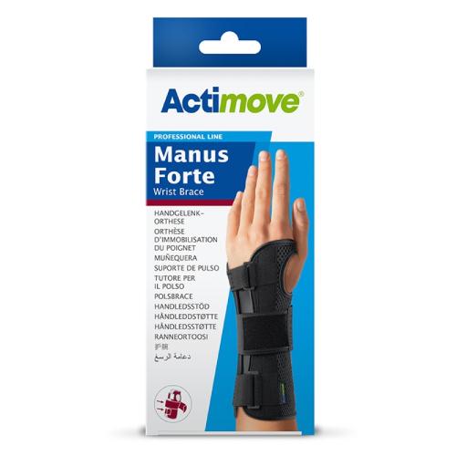 Miniaturka artykułu - Actimove Professional Line Manus Forte Orteza nadgarstka beżowa lewa L/XL