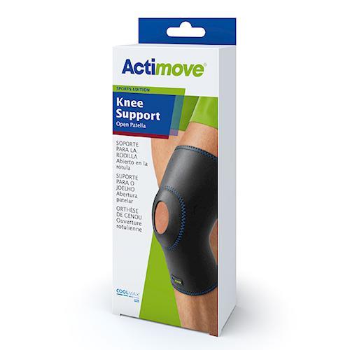 Miniaturka artykułu - Actimove Sports Edition Orteza stawu kolanowego z odsłoniętą rzepką, rozm.M USZKODZONE TEKTUROWE OPAKOWANIE 
