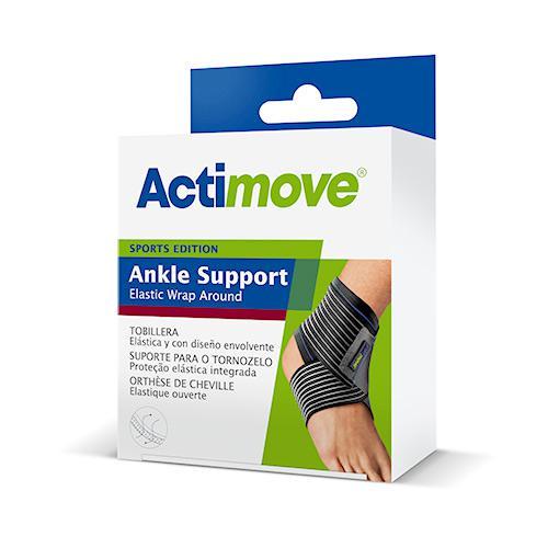 Miniaturka artykułu - Actimove Sports Edition Stabilizator stawu skokowego z elastycznym pasem do owijania, rozm. S USZKODZONE OPAKOWANIE