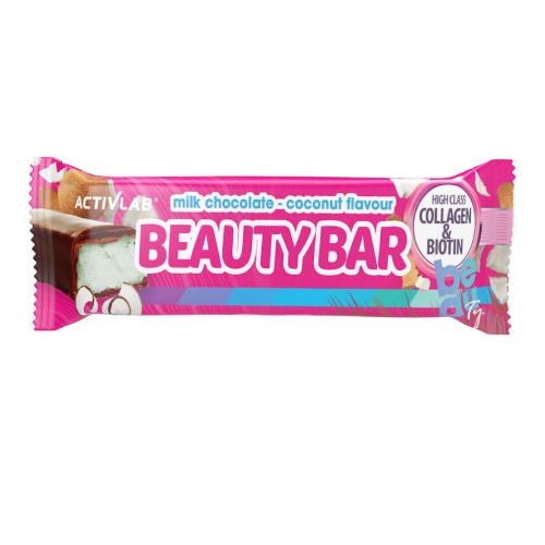 ACTIVLAB BEAUTY BAR Baton czekoladowo-kokosowy z kolagenem i biotyną, 50g
