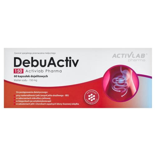 Miniaturka artykułu - ACTIVLAB DebuActiv maślan sodu 150 mg, 60 kapsułek
