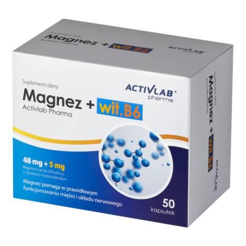  ACTIVLAB Magnez + Wit. B6, 50 kaps.