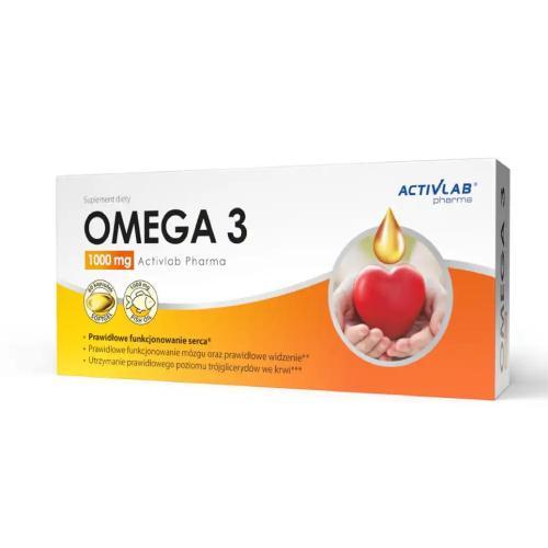 Miniaturka artykułu - ACTIVLAB OMEGA 3 1000mg, 60kaps. USZKODZONE / BRAK OPAK.