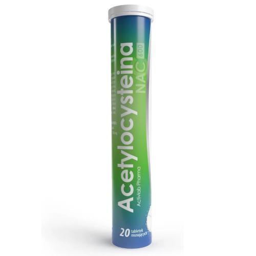 Miniaturka artykułu - Activlab Pharma Acetylocysteina smak cytrynowy, 10 tabl. mus.