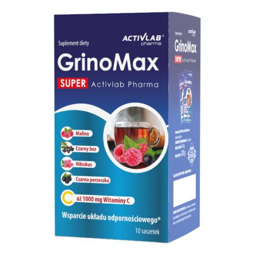 Miniaturka artykułu - Activlab Pharma GrinoMax Super, 10 sasz.