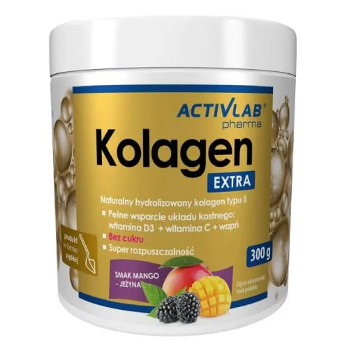 Miniaturka artykułu - Activlab Pharma Kolagen Extra, 300 g - kolagen typu II