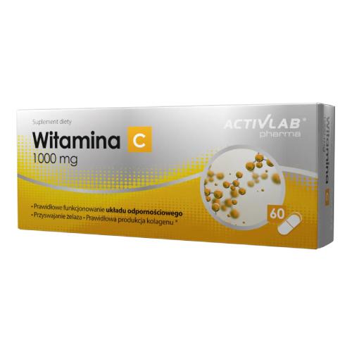 Miniaturka artykułu - ACTIVLAB Witamina C 1000 mg, 60 kapsułek