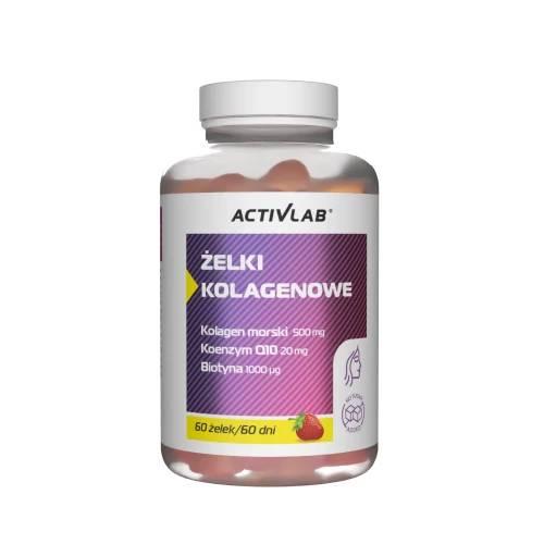 Miniaturka artykułu - Activlab Żelki kolagenowe o smaku truskawkowym, 60 szt.