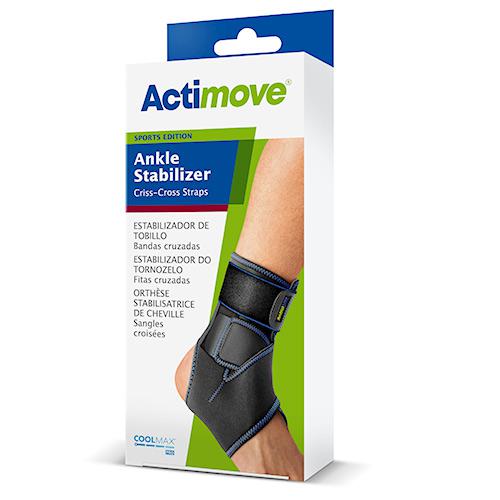Miniaturka artykułu - Actimove Sports Edition Stabilizator stawu skokowego ze skrzyżowanymi pasami, rozm. uniwersalny