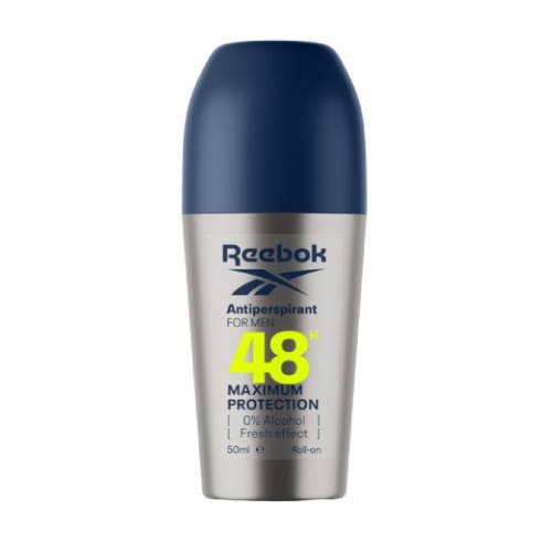 Miniaturka artykułu - REEBOK Maximum Protection 48h Antyperspirant roll on dla mężczyzn, 50ml