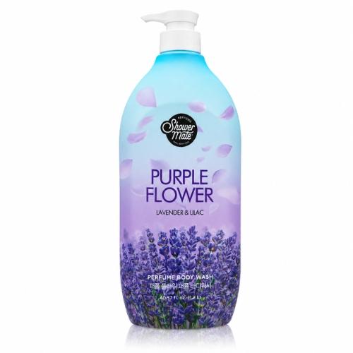 Miniaturka artykułu - Aekyung Showermate Purple Flower Perfumowany żel pod prysznic, 1,2 l