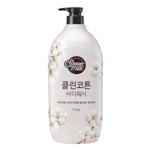 Miniaturka artykułu - Aekyung Showermate Natural Clean Cotton Żel pod prysznic, 1,2 l