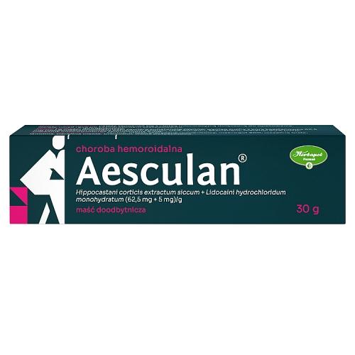 Miniaturka artykułu - AESCULAN Maść, 30g - Lek na hemoroidy zmniejszający b&oacute;l i świąd 