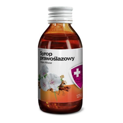 Miniaturka artykułu - AFLOFARM Syrop prawoślazowy, 125 g USZKODZONE / USZKODZONA ETYKIETA I BRAK MIARKI
