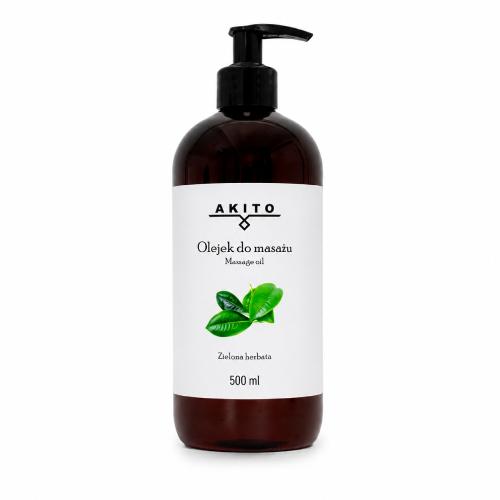 Miniaturka artykułu - Akito Olejek do masażu zielona herbata, 500 ml