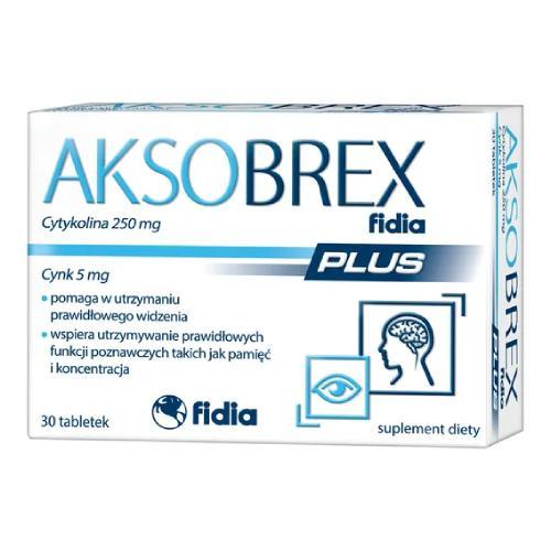 Miniaturka artykułu - Aksobrex Fidia Plus, 30 tabl. USZKODZONE OPAKOWANIE / KR&Oacute;TKA DATA 31.08.2026
