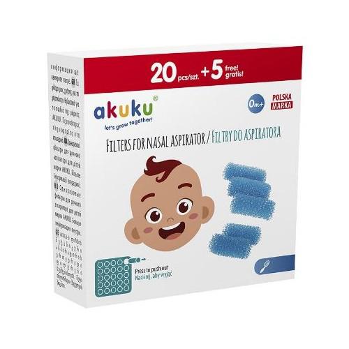 Miniaturka artykułu - AKUKU Filtry do aspiratora, 25szt. A0037