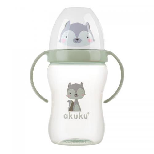 Miniaturka artykułu - AKUKU Bidon niekapek z miękkim ustnikiem SZOP, 240ml