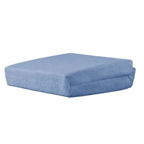 Miniaturka artykułu - AKUKU Prześcieradło frotte z gumką 60x120 cm niebieskie, 1 szt.