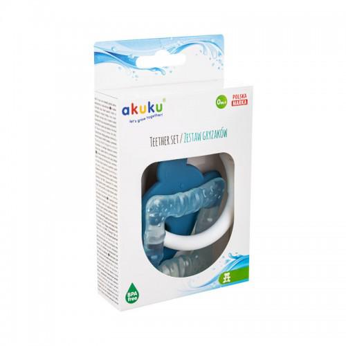 Miniaturka artykułu - AKUKU Zestaw gryzak&oacute;w myszka - kwadrat A0125