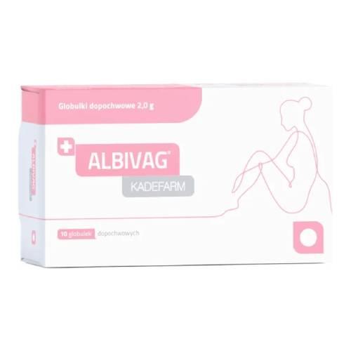 Miniaturka artykułu - Albivag, 10 glob. dopochwowych BRAK TEKTUROWEGO OPAKOWANIA