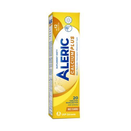 Miniaturka artykułu - Aleric Calcium Plus, 20 tabl. musujących