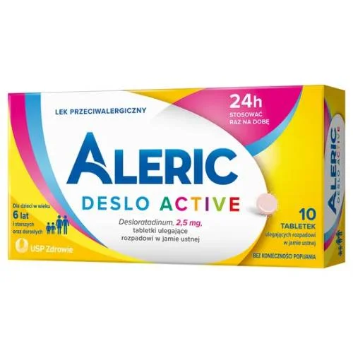 Miniaturka artykułu - Aleric Deslo Active 2,5 mg, 10 tabletek