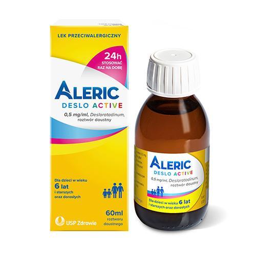 Miniaturka artykułu - Aleric Deslo Active rozt.doust. 0,5g/ml - 60ml USZKODZONE TEKTUROWE OPAKOWANIE