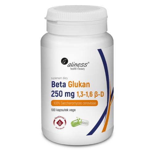 Miniaturka artykułu - Aliness BETA GLUKAN 100 kapsułek - 250 mg