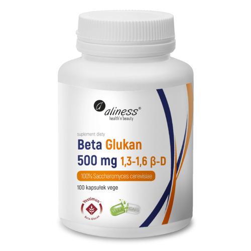 Miniaturka artykułu - Aliness BETA GLUKAN 100 kapsułek - 500 mg