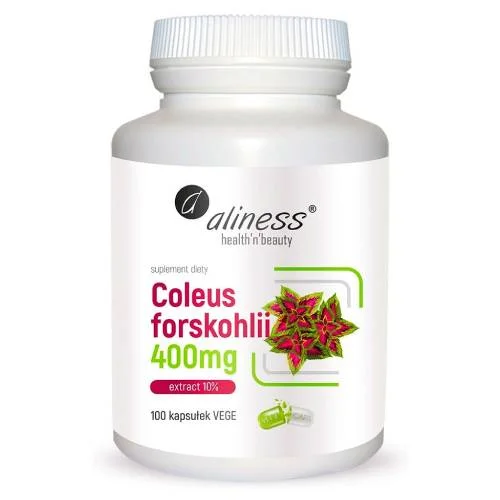 Miniaturka artykułu - ALINESS Coleus forskohlii 400mg 100 kaps.