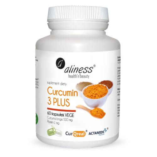 Miniaturka artykułu - ALINESS Curcumin 3 PLUS, 60 kapsułek