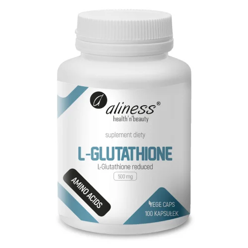 Miniaturka artykułu - Aliness L-Glutathione reduced 500 mg, 100 kaps.