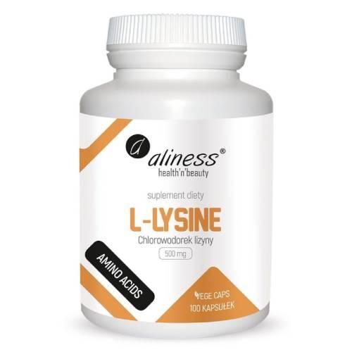 Miniaturka artykułu - ALINESS L-lysine 500mg - 100kapsułek