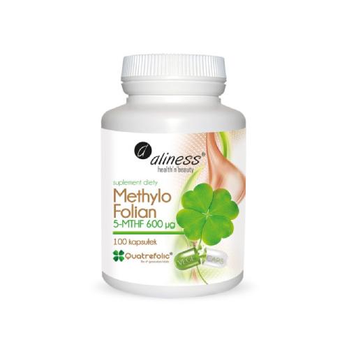 Miniaturka artykułu - ALINESS Methylo Folian 5-mthf 600 &mu;g - 100 kapsułek