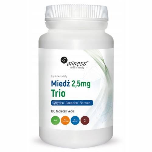Miniaturka artykułu - ALINESS Miedź trio 2,5 mg - 100 tabletek