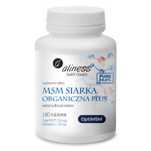 ALINESS MSM Siarka organiczna plus - 180 tabletek