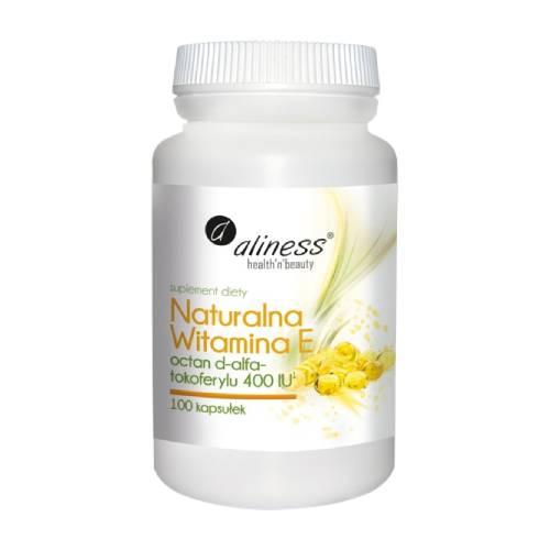 Miniaturka artykułu - ALINESS Naturalna Witamina E - 100 kapsułek