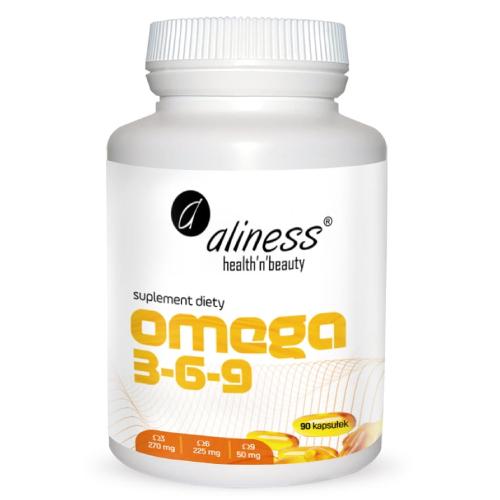 Miniaturka artykułu - ALINESS Omega 3-6-9, 90 kaps.