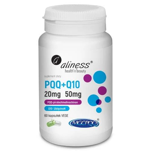 Miniaturka artykułu - ALINESS PQQ+Q10, 60 kapsułek