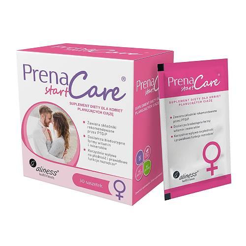 Miniaturka artykułu - Aliness PrenaCare Start dla kobiet, 30 sasz.