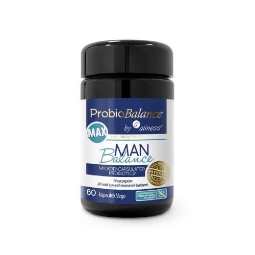 Miniaturka artykułu - Aliness Probiobalance Man Balance Max, 60 kaps.