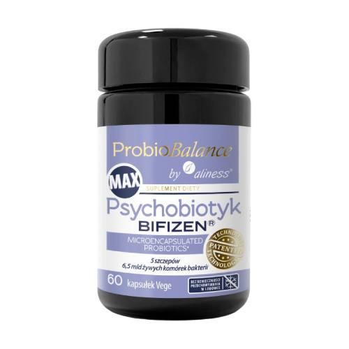 Miniaturka artykułu - Aliness Probiobalance Psychobiotyk Bifizen Max, 60 kaps.