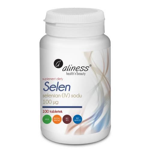 Miniaturka artykułu - ALINESS Selen selenian (IV) sodu 100&micro;g - 100 tabletek